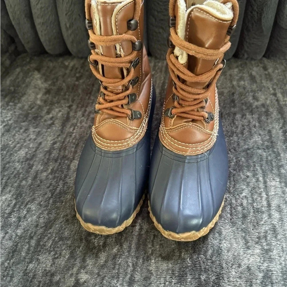 Esprit Harbour Lace Up Duck Boots Faux Fur Lining Waterproof Women’s Size 6 - Picture 3 of 6